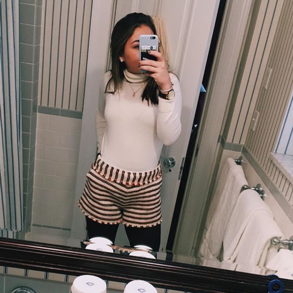 Zara matching striped shorts!!